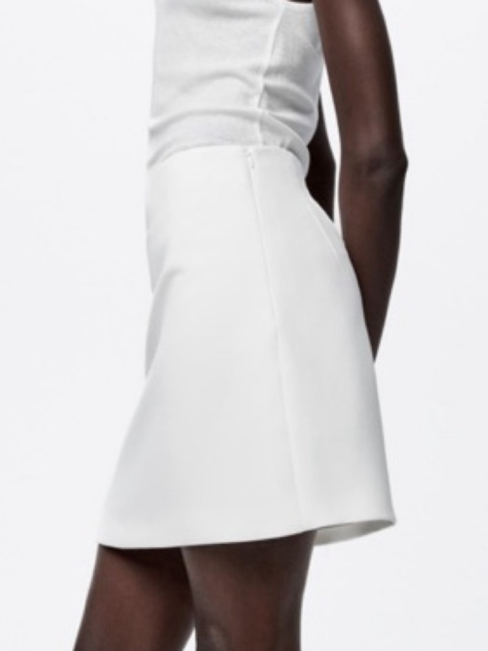 Zara White Skirt